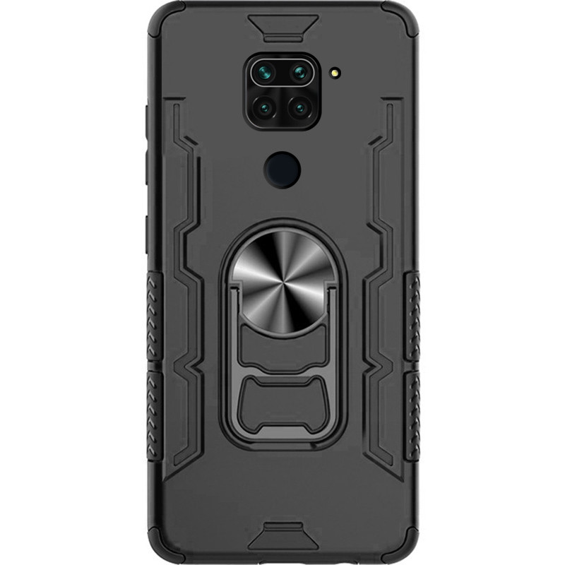 

Ударопрочный чехол Beer Ring for Magnet для Xiaomi Redmi 10X Черный (142366)