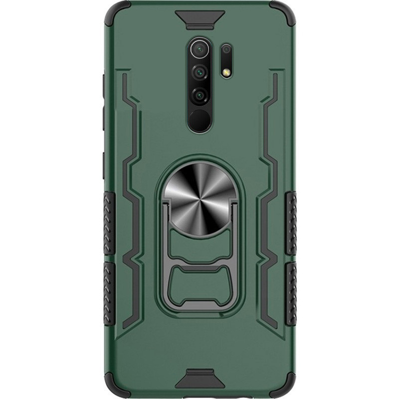 

Ударопрочный чехол Beer Ring for Magnet для Xiaomi Redmi 9 Темно-зеленый (143651)