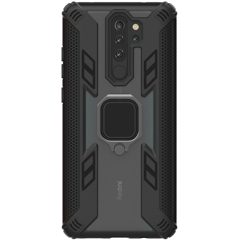 

Ударостійкий чохол Combo Ring for Magnet для Xiaomi Redmi 9 (Чорний)