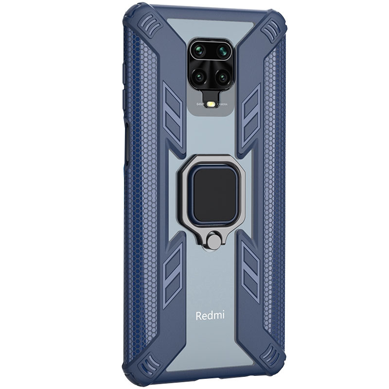 

Ударопрочный чехол Combo Ring for Magnet для Xiaomi Redmi Note 9s / Note 9 Pro / Note 9 Pro Max Синий (132026)