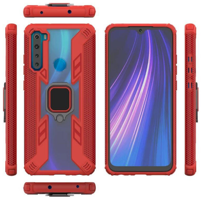 

Ударопрочный чехол Combo Ring for Magnet для Xiaomi Redmi Note 8T Красный (122155)