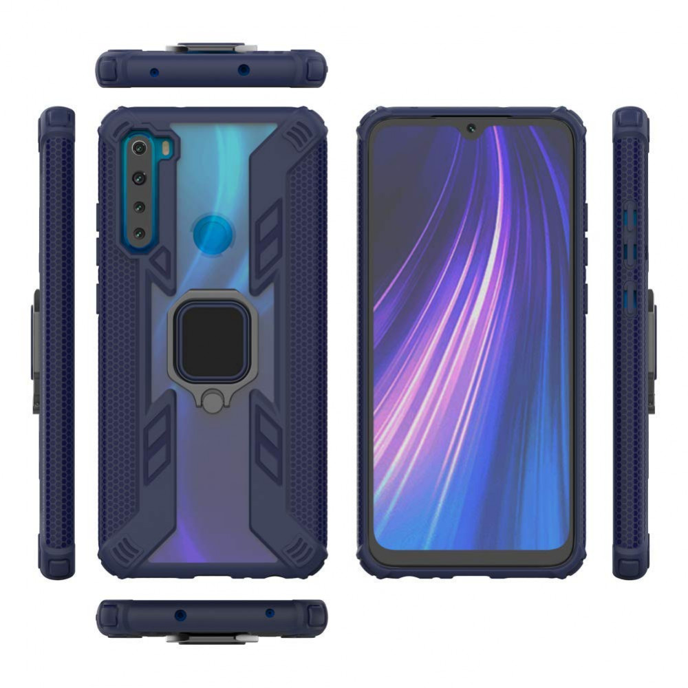 

Ударопрочный чехол Combo Ring for Magnet для Xiaomi Redmi Note 8T Синий (122157)