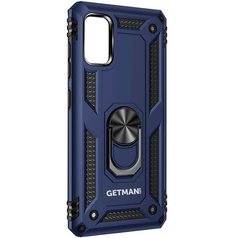 

Ударопрочный чехол GETMAN Serge Ring for Magnet для Samsung Galaxy A31 Темно-синий (130179)