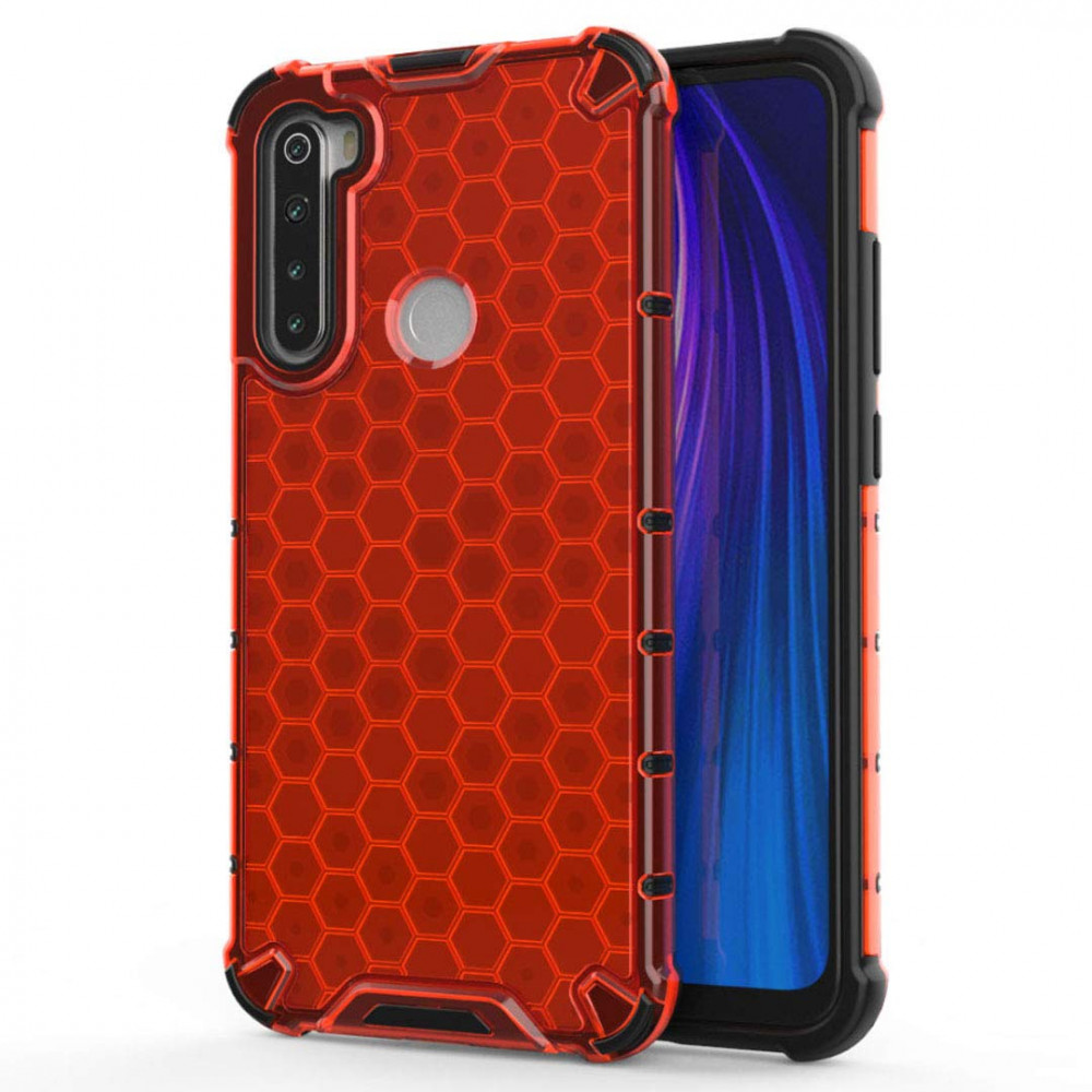 

Ударопрочный чехол Honeycomb для Xiaomi Redmi Note 8T Красный (122373)