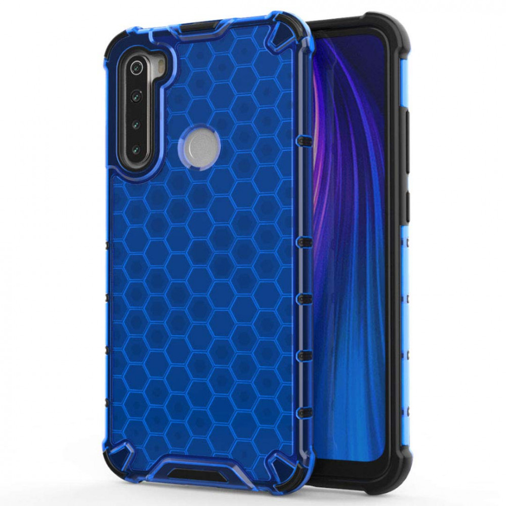 

Ударопрочный чехол Honeycomb для Xiaomi Redmi Note 8T Синий (122375)