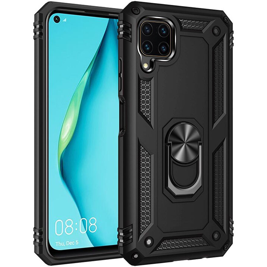 

Ударопрочный чехол Serge Ring for Magnet для Huawei P40 Lite Черный (133436)