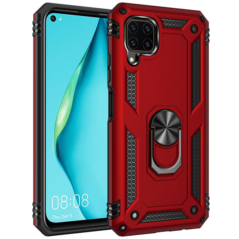 

Ударопрочный чехол Serge Ring for Magnet для Huawei P40 Lite Красный (133433)