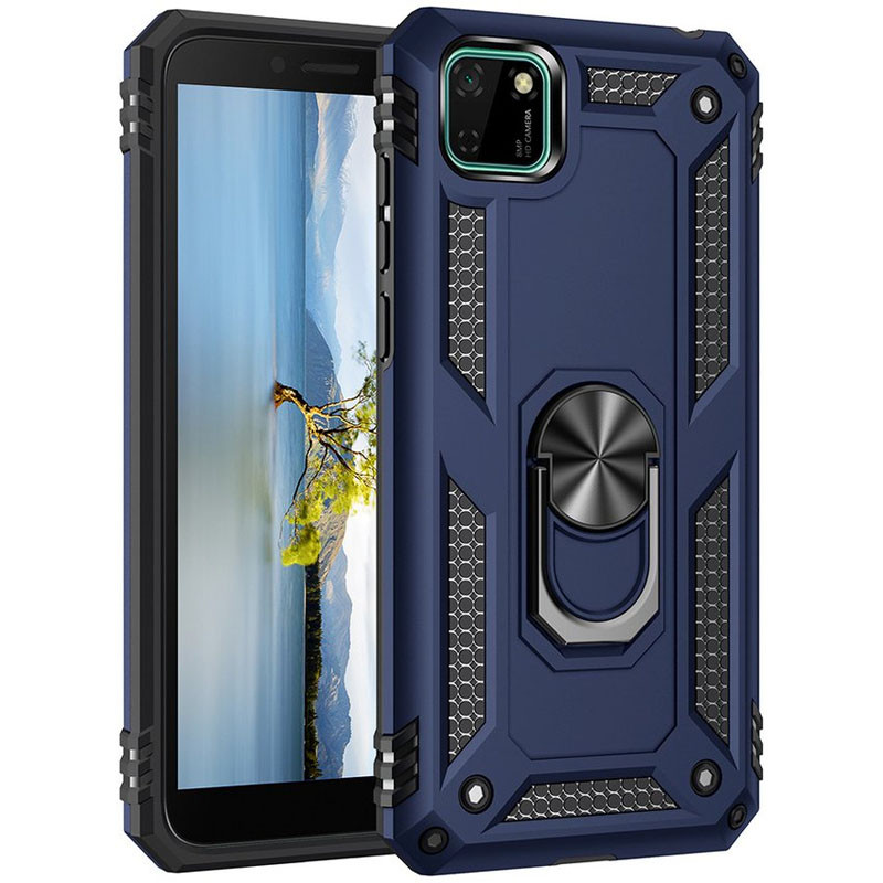 

Ударопрочный чехол Serge Ring for Magnet для Huawei Y5p Темно-синий (143788)