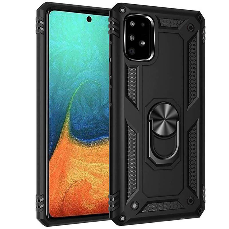 

Ударопрочный чехол Serge Ring for Magnet для Samsung Galaxy A91 Черный (123292)