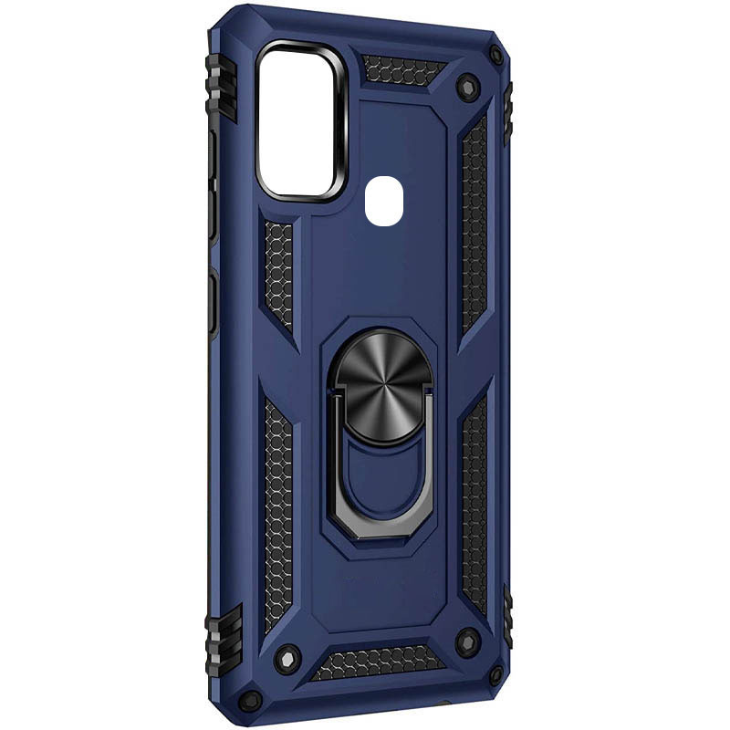 

Ударостійкий чохол Serge Ring for Magnet для Samsung Galaxy M21 (Темно-синій)