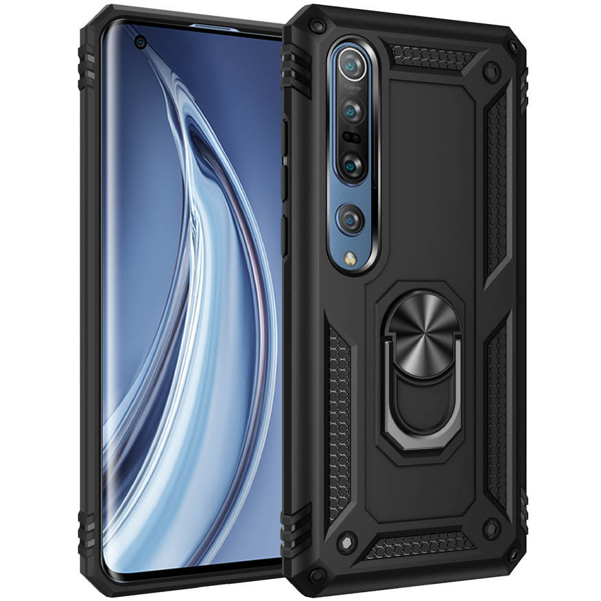 

Ударопрочный чехол Serge Ring for Magnet для Xiaomi Mi 10 Черный (133447)