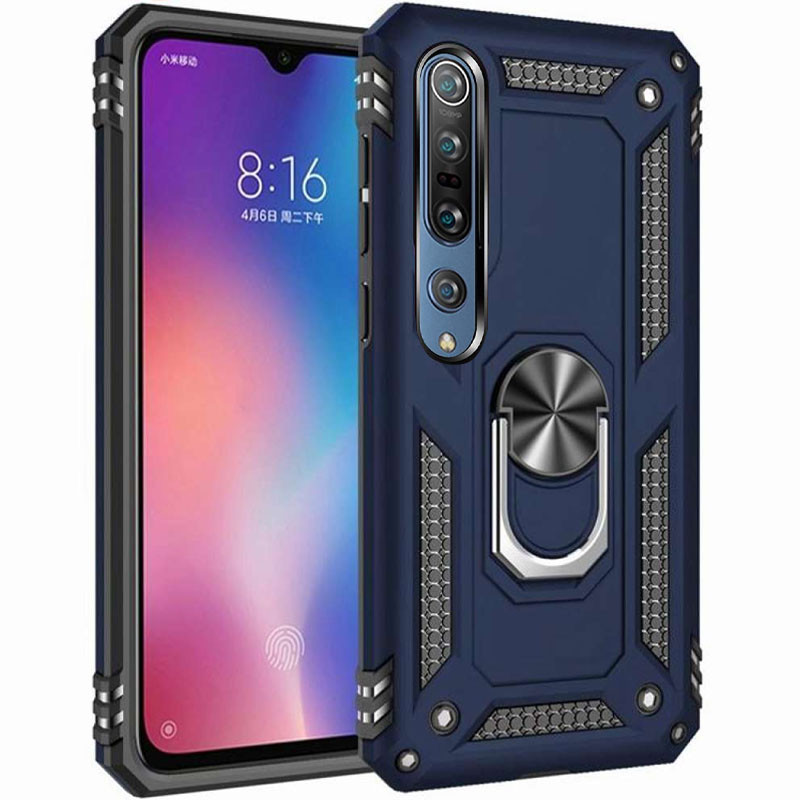 

Ударопрочный чехол Serge Ring for Magnet для Xiaomi Mi 10 Темно-синий (133446)