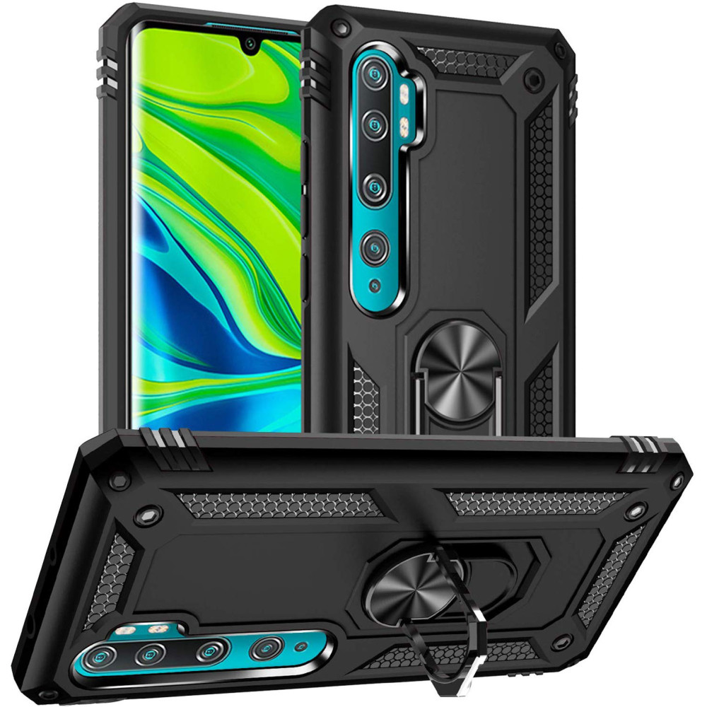 

Ударопрочный чехол Serge Ring for Magnet для Xiaomi Mi CC9 Pro Черный (122117)