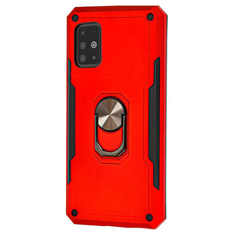 

Ударопрочный чехол SG Ring Color магнитный держатель для Samsung Galaxy A51 Красный (121789)