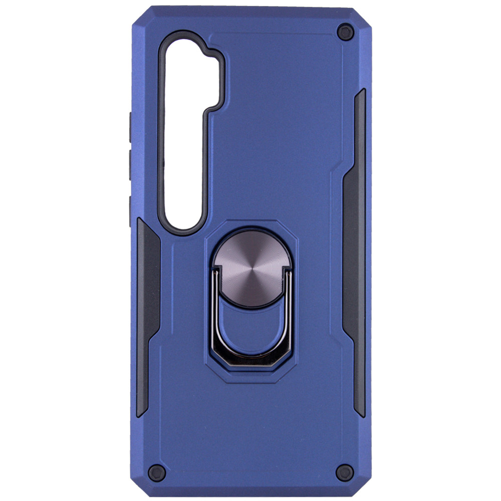 

Ударопрочный чехол SG Ring Color магнитный держатель для Xiaomi Mi CC9 Pro Темно-синий (121784)