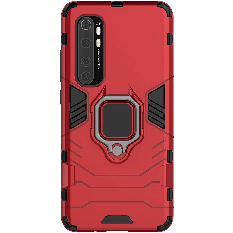 

Ударопрочный чехол Transformer Ring for Magnet для Xiaomi Mi Note 10 Lite Красный / Dante Red (146459)