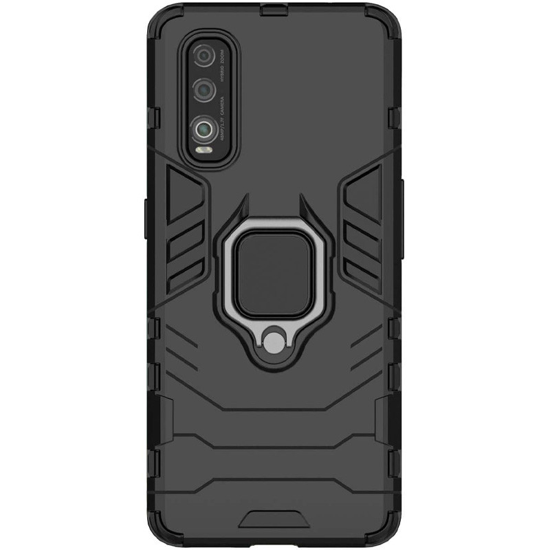 

Ударостійкий чохол Transformer Ring for Magnet для для Oppo Find X2 (Чорний / Soul Black)