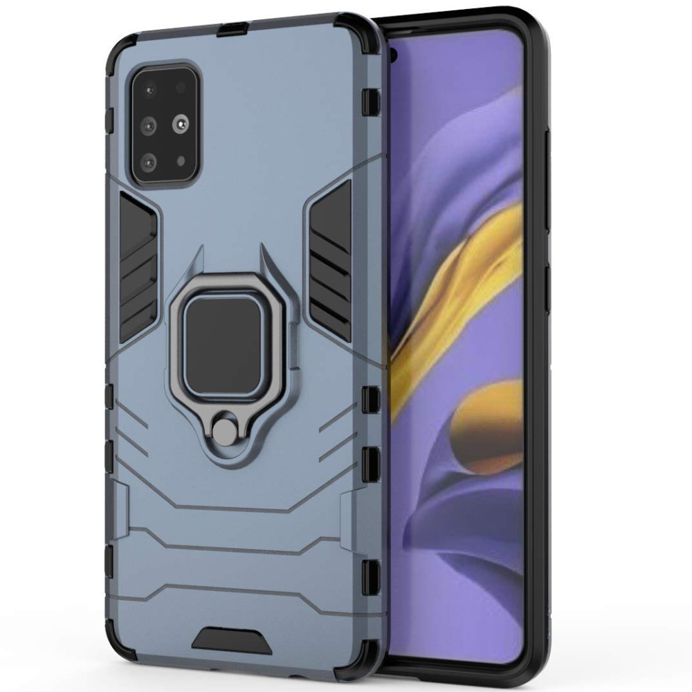

Ударостійкий чохол Transformer Ring for Magnet для для Samsung Galaxy A71 (Сірий / Metal slate)