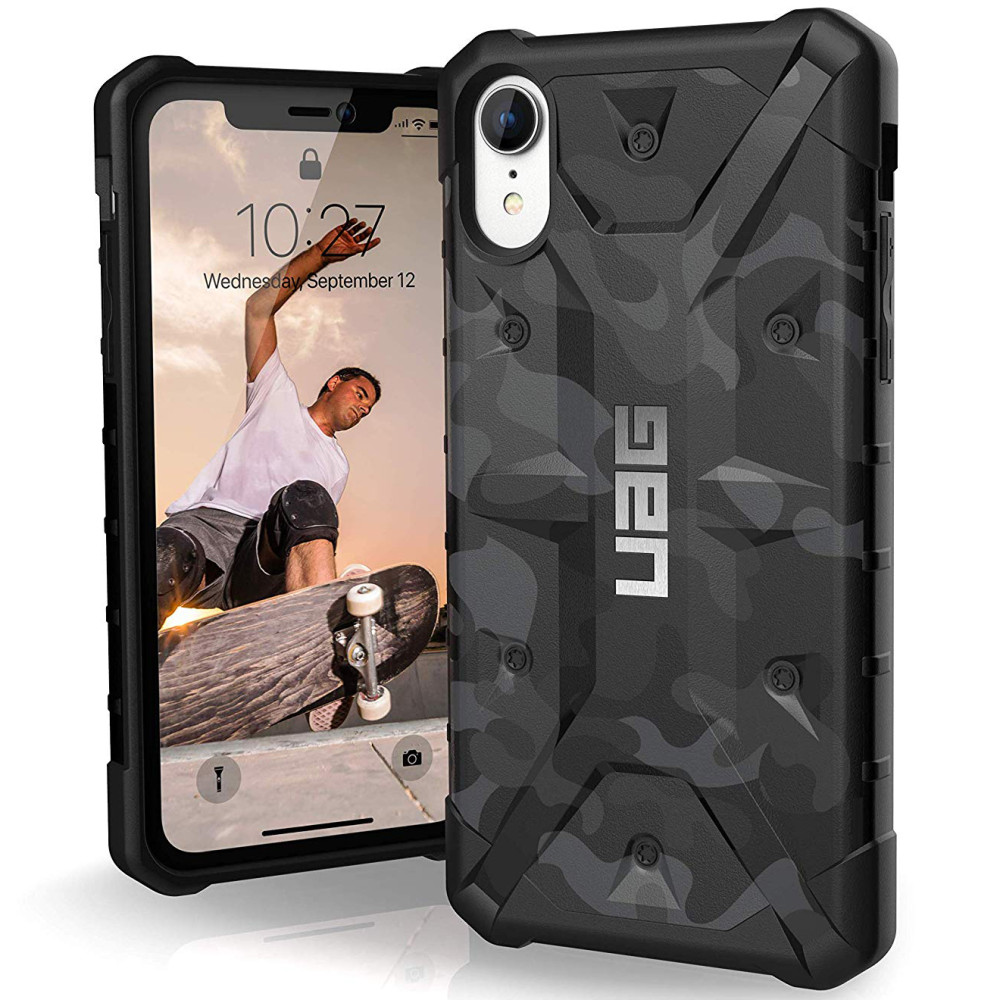 

Ударопрочный чехол UAG Pathfinder камуфляж для Apple iPhone XR (6.1") Серый (127273)