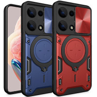 Ударопрочный чехол Bracket case with Magnetic для Xiaomi Redmi Note 13 Pro 4G / Poco M6 Pro 4G