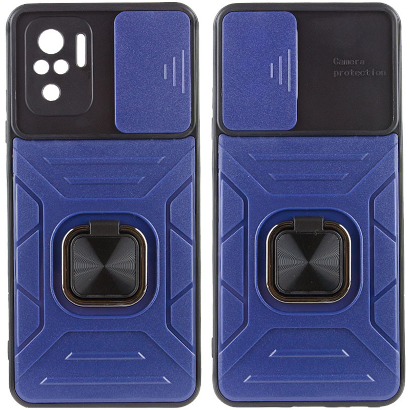 

Ударопрочный чехол Camshield Flash Ring для Xiaomi Redmi Note 10s Синий (216177)