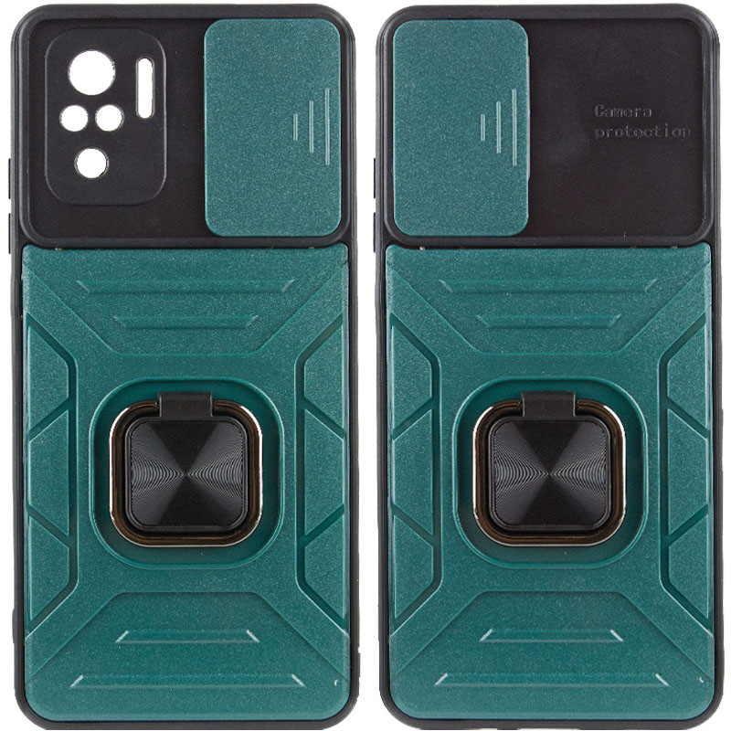 

Удароміцний чохол Camshield Flash Ring для для Xiaomi Redmi Note 10 (Green)