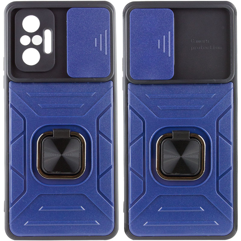 

Ударопрочный чехол Camshield Flash Ring для Xiaomi Redmi Note 10 Pro Max Синий (216182)