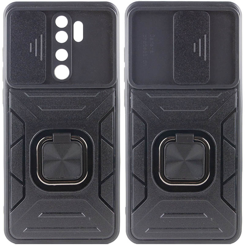 

Ударопрочный чехол Camshield Flash Ring для Xiaomi Redmi Note 8 Pro Black (217906)