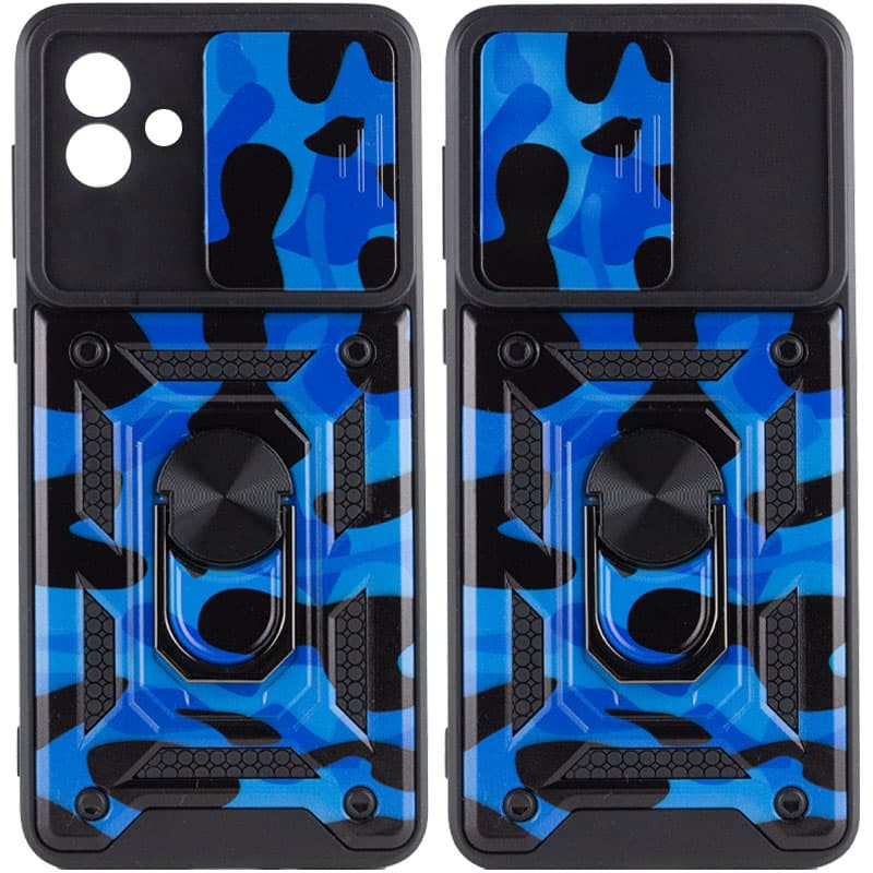 

Ударостійкий чохол Camshield Serge Ring Camo для Samsung Galaxy A04 (Синій / Army Blue)