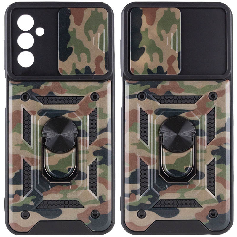 

Ударостійкий чохол Camshield Serge Ring Camo для Samsung Galaxy A04s (Коричневий / Army Brown)