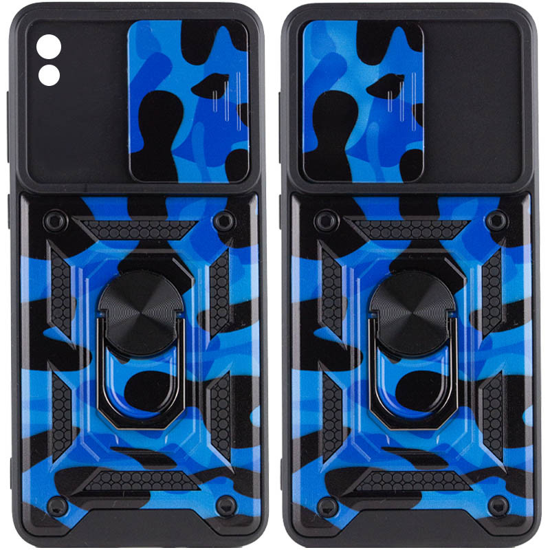 

Ударостійкий чохол Camshield Serge Ring Camo для Xiaomi Redmi 9A (Синій / Army Blue)