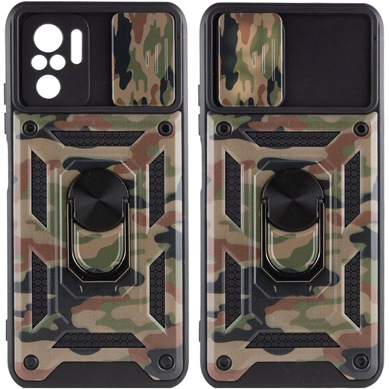 

Ударопрочный чехол Camshield Serge Ring Camo для Xiaomi Redmi Note 10s Коричневый / Army Brown (213357)