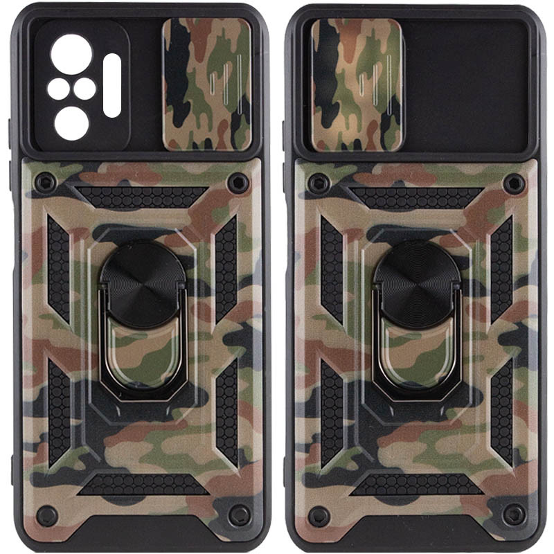 

Ударостійкий чохол Camshield Serge Ring Camo для Xiaomi Redmi Note 10 Pro (Коричневий / Army Brown)