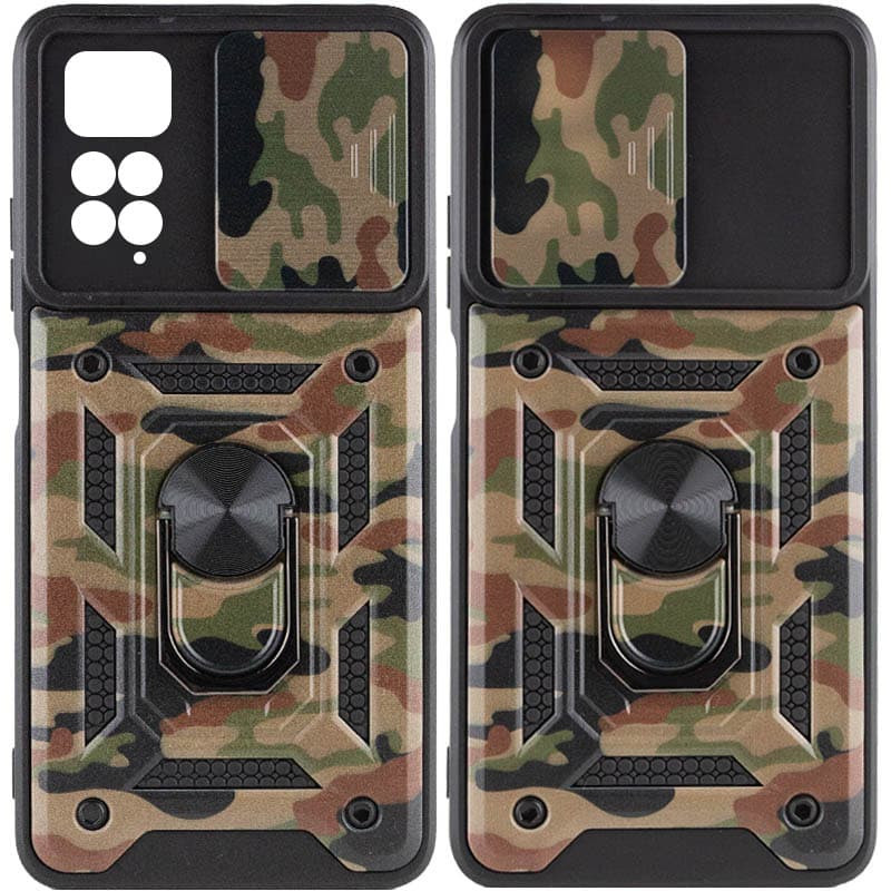 

Ударостійкий чохол Camshield Serge Ring Camo для Xiaomi Redmi Note 11 (Global) (Коричневий / Army Brown)