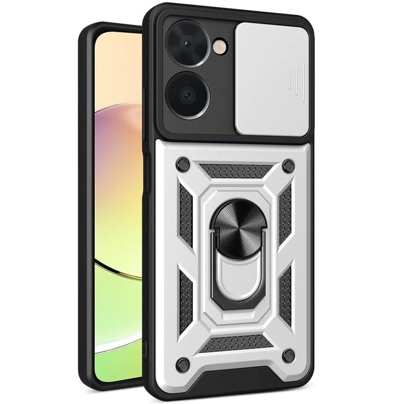 

Ударопрочный чехол Camshield Serge Ring для Realme C33 Серебряный (245035)