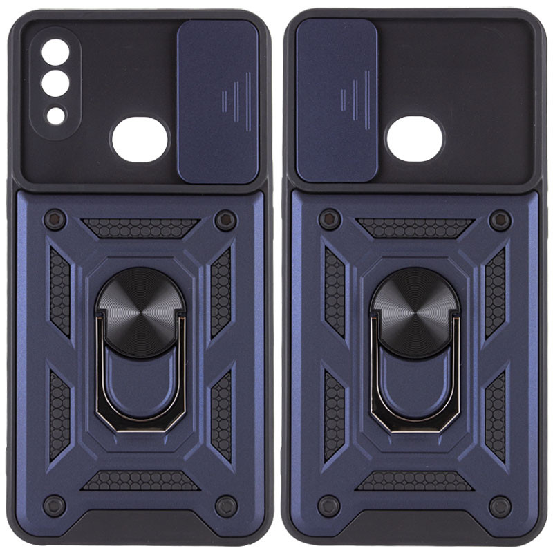 

Ударостійкий чохол Camshield Serge Ring for Magnet для Samsung Galaxy A10s (Синій)