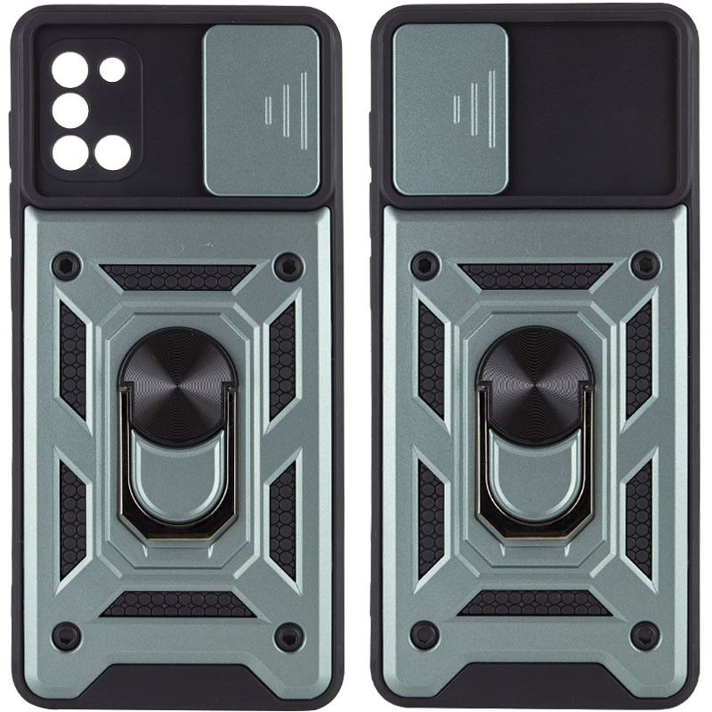 

Ударостійкий чохол Camshield Serge Ring for Magnet для Samsung Galaxy A31 (Зелений)