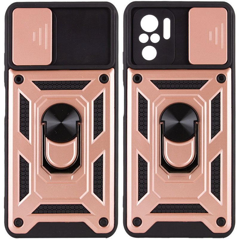 

Ударопрочный чехол Camshield Serge Ring for Magnet для Xiaomi Redmi Note 10s Rose Gold (182871)