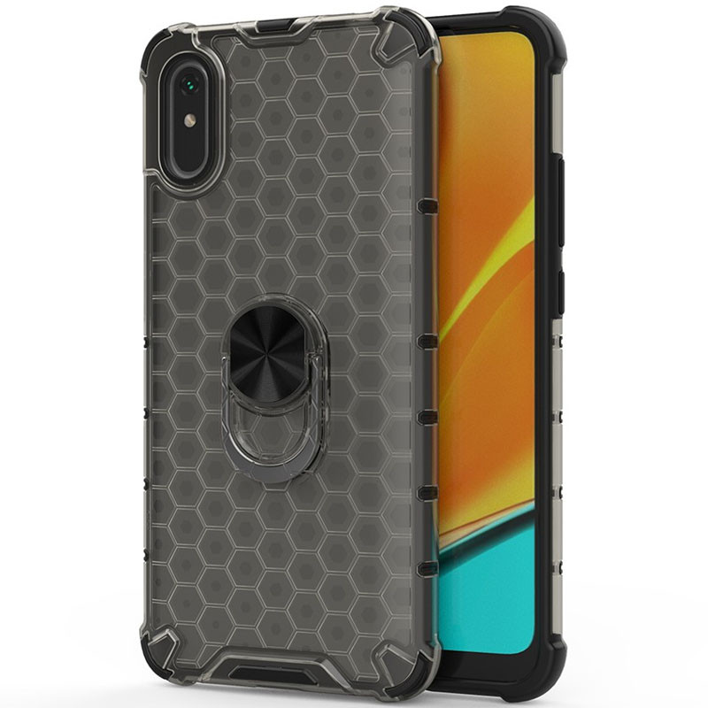 

Ударопрочный чехол Honey Ring для Xiaomi Redmi 9A Черный (157823)