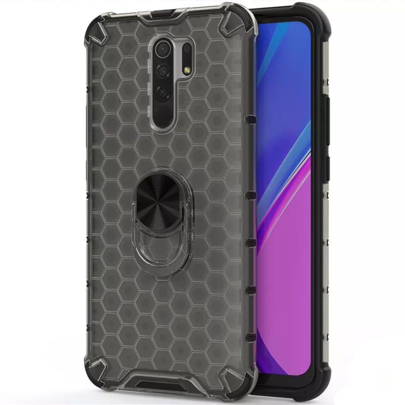 

Ударопрочный чехол Honey Ring для Xiaomi Redmi 9 Черный (157819)