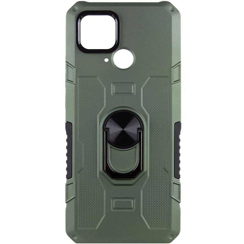 

Ударопрочный чехол Military Ring для Xiaomi Redmi 10C Зеленый (224711)