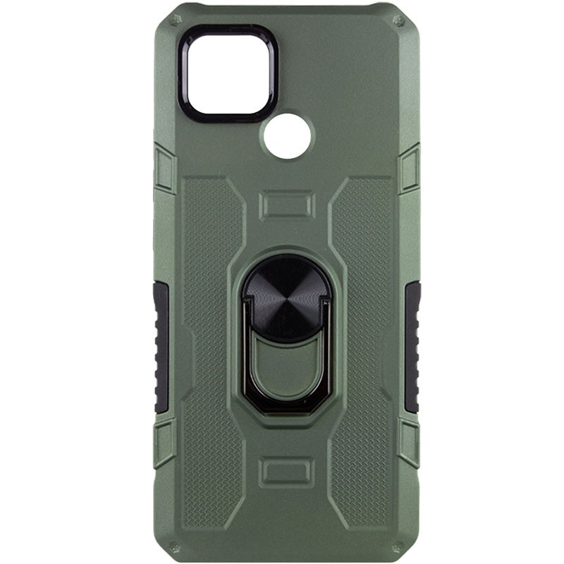 

Ударопрочный чехол Military Ring для Xiaomi Redmi 9C Зеленый (224718)