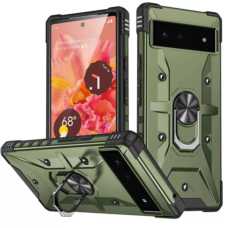 

Ударопрочный чехол Pathfinder Ring для Google Pixel 6 Зеленый / Army Green (226474)