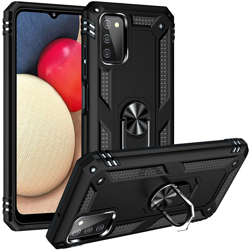

Ударопрочный чехол Serge Ring for Magnet для Samsung Galaxy A03s Черный (187713)