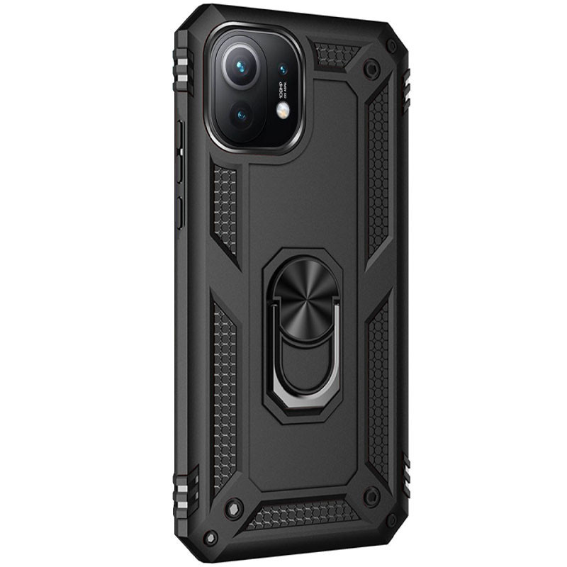

Ударостійкий чохол Serge Ring for Magnet для Xiaomi Mi 11 Lite (Чорний)