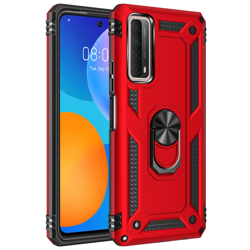 

Ударопрочный чехол Serge Ring for Magnet для Huawei P Smart (2021) Красный (160502)