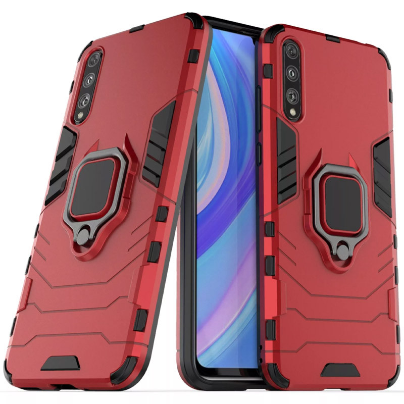 

Ударостійкий чохол Transformer Ring for Magnet для для Huawei P Smart S (Червоний / Dante Red)