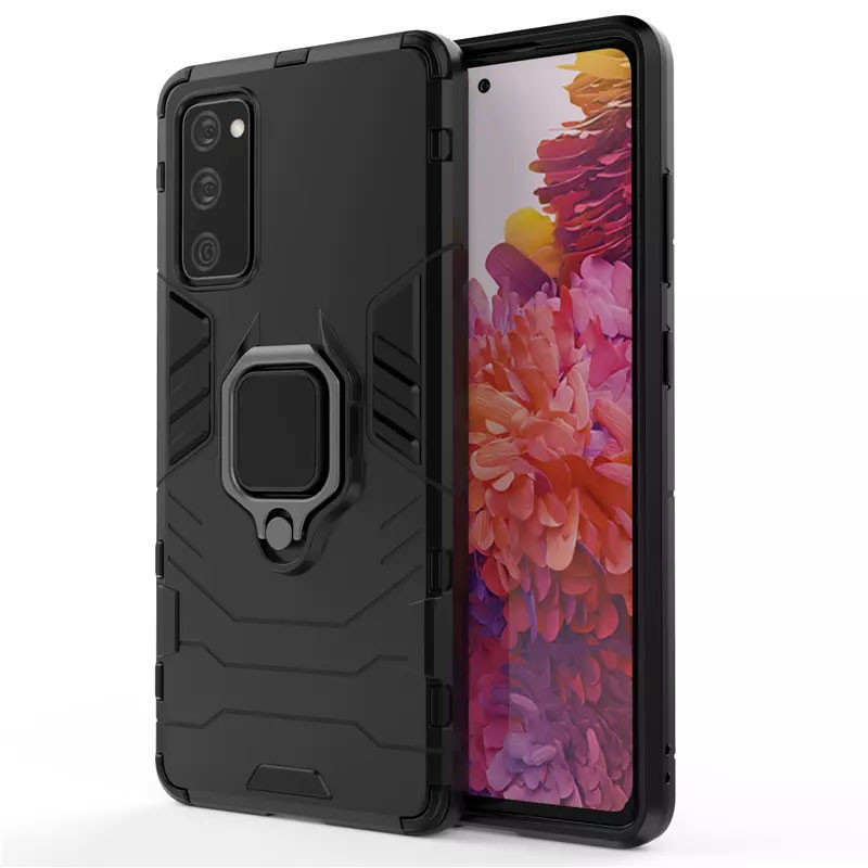 

Ударопрочный чехол Transformer Ring for Magnet для Samsung Galaxy S20 FE Черный / Soul Black (150267)