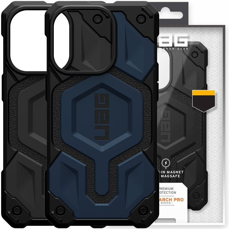 

Ударопрочный чехол UAG Monarch Pro with MagSafe Leather для Apple iPhone 15 Pro (6.1") (258010)