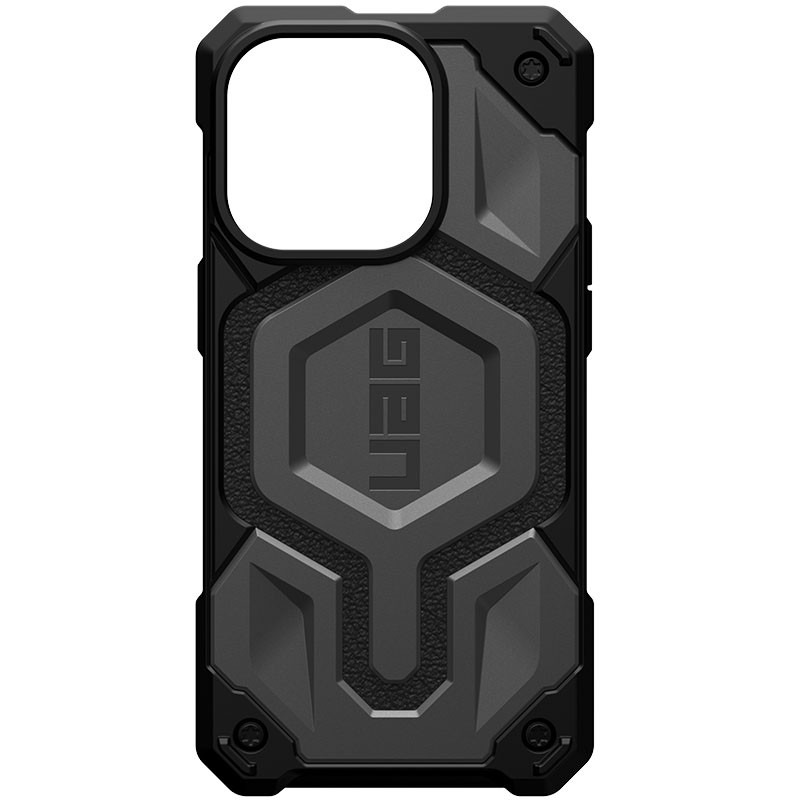 

Ударопрочный чехол UAG Monarch Pro with MagSafe Leather для Apple iPhone 15 Pro (6.1") Серый (258011)